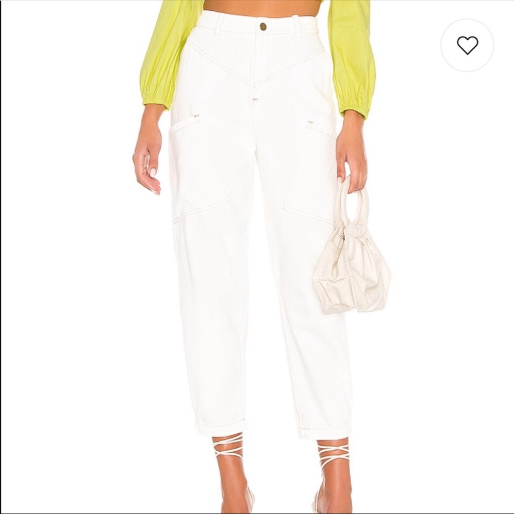 Lovers + Friends Micah White Baggy Jean Revolve - Picture 2 of 5